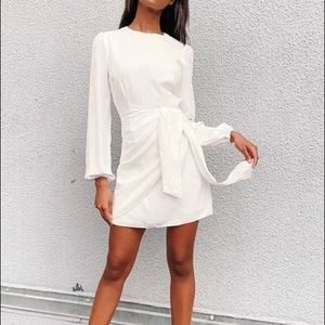Lulu’s Believe It Or Knot White Dress